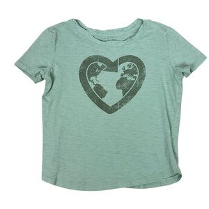 Gap Kids Green Earth Day Heart Kids T-Shirt